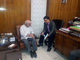 جلسه با جناب آقای دکتر خضری در دانشگاه تهران